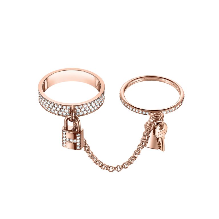 [Violet JW]HM KELLY CLOCHETTE DOUBLE RING IN  WITH DIAMONDS