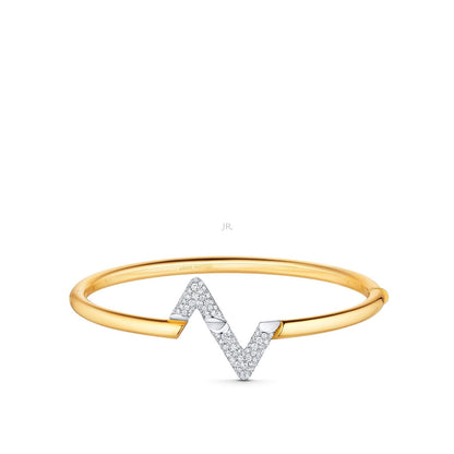 [Violet JW]VOLTE UPSITE DOWN GOLD DIAMOND BRACELET
