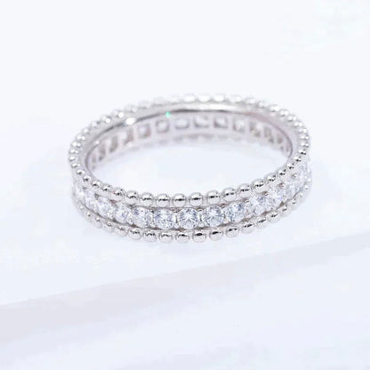 [Violet JW]PERLEE DIAMOND SILVER RING