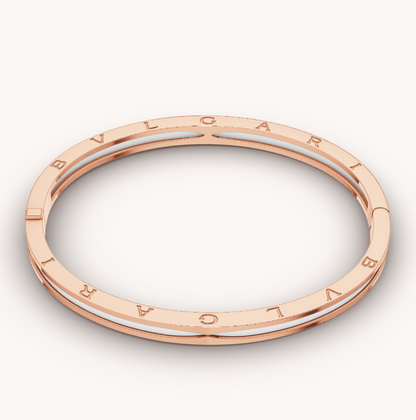 [Violet JW]ZERO 1 PINK GOLD WITH WHITE CERAMIC BRACELET