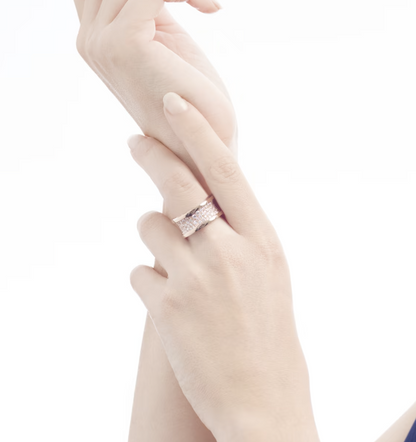 [Violet JW]ZERO 1 WITH PAVED DIAMONDS ON THE SPIRAL RING