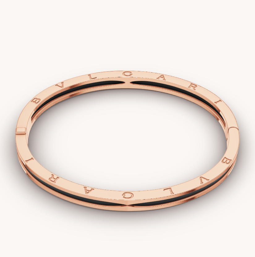 [Violet JW]ZERO 1 PINK GOLD WITH BLACK CERAMIC BRACELET