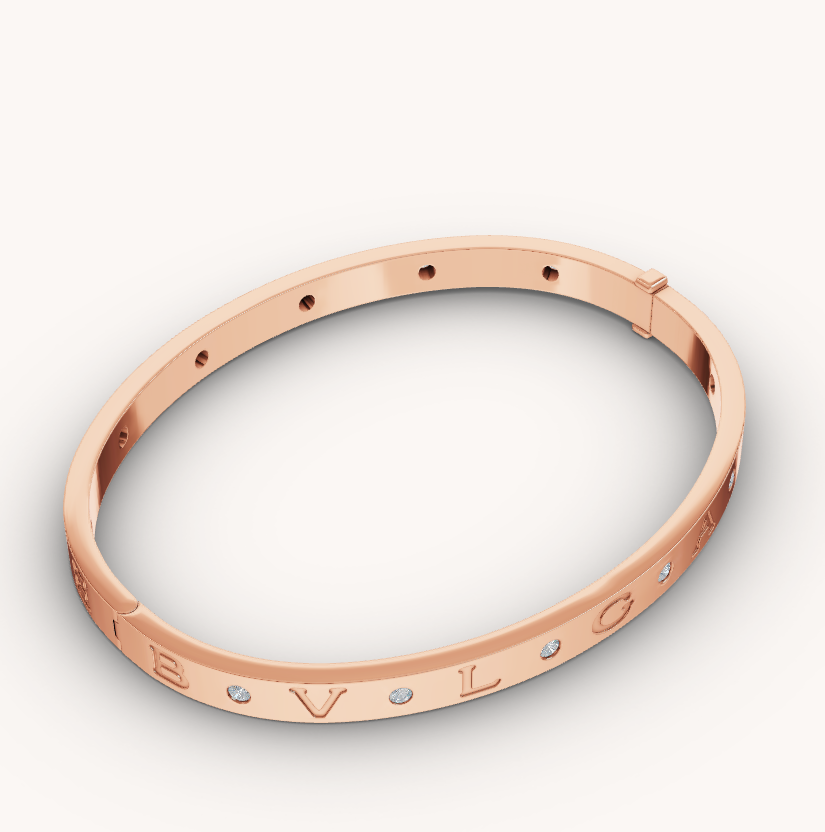 [Violet JW]ZERO 1 PINK GOLD 12 DIAMONDS BRACELET