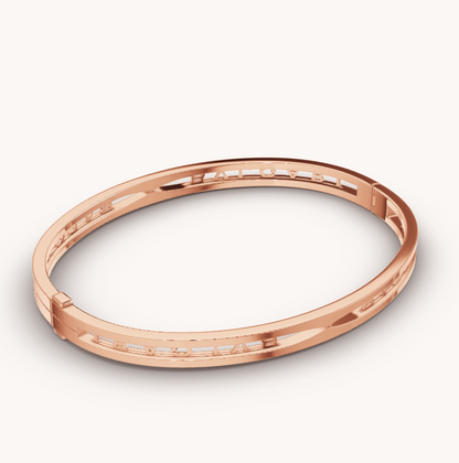 [Violet JW]ZERO 1 SPIRAL LOGO PINK GOLD BRACELET