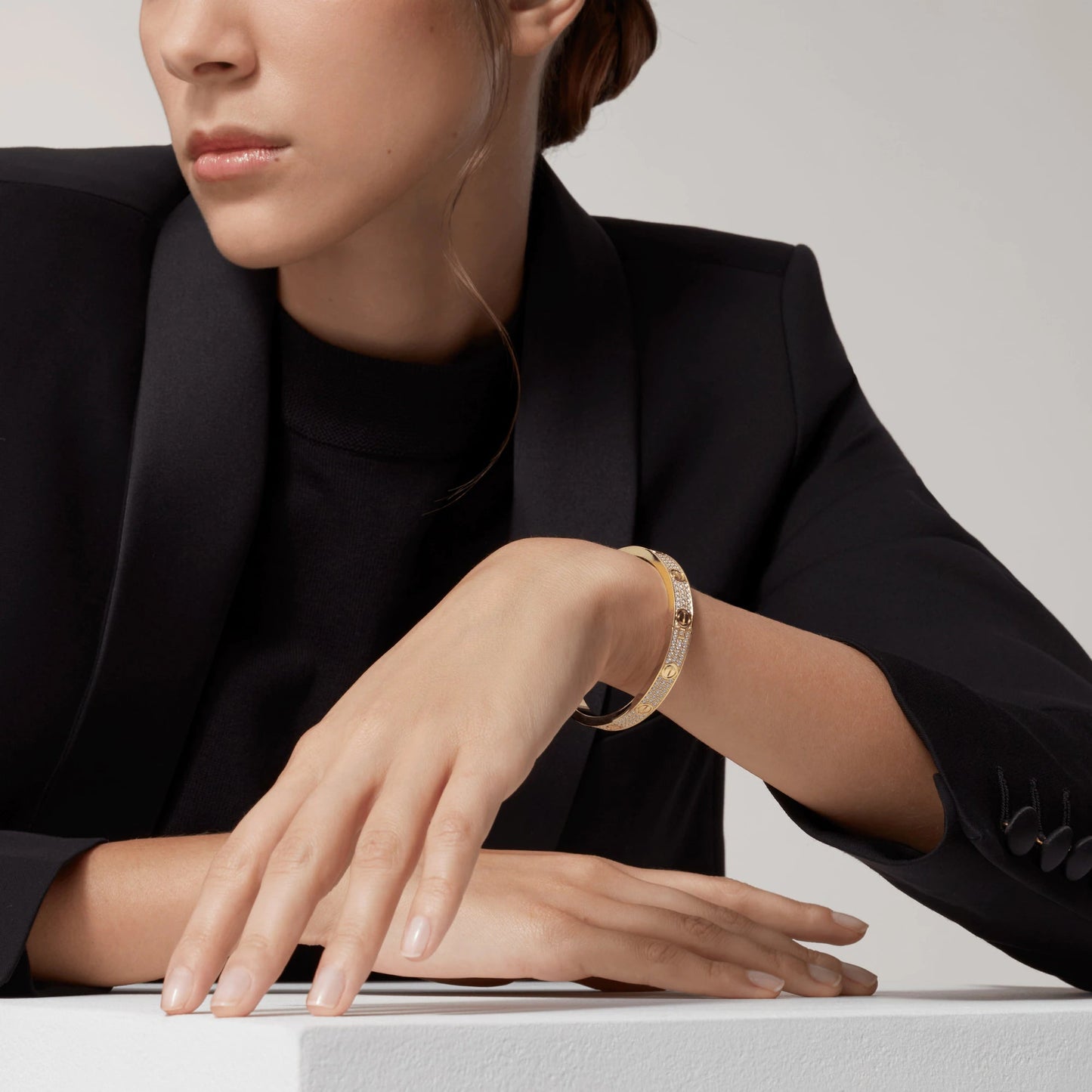 [Violet JW]LOVE BRACELET 6.1MM DIAMOND-PAVED
