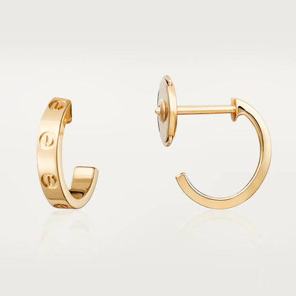 [Violet JW]LOVE EARRINGS 2.65MM PINK GOLD