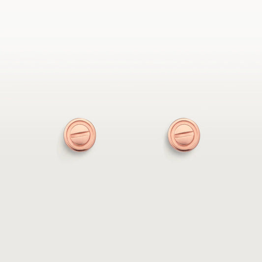 [Violet JW]LOVE EARRINGS PINK GOLD 10MM