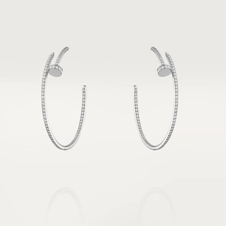 [Violet JW]JUSTE EARRINGS FULL DIAMONDS 1.8MM