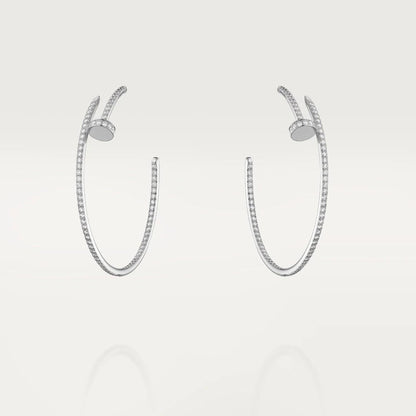 [Violet JW]JUSTE EARRINGS FULL DIAMONDS 1.8MM