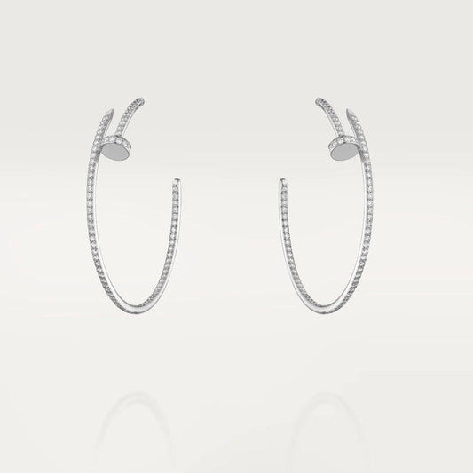 [Violet JW]JUSTE EARRINGS FULL DIAMONDS 1.8MM
