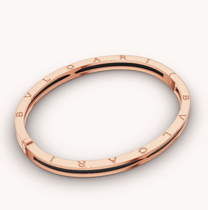 [Violet JW]ZERO 1 PINK GOLD WITH BLACK CERAMIC BRACELET