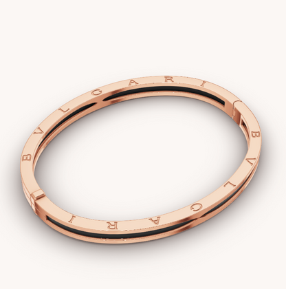 [Violet JW]ZERO 1 PINK GOLD WITH BLACK CERAMIC BRACELET