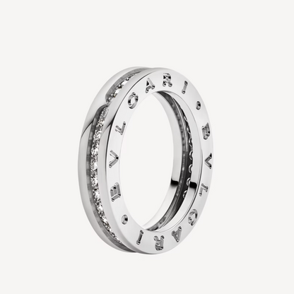 [Violet JW]ZERO 1 ONE-BAND PAVED DIAMONDS ON THE SPIRAL RING