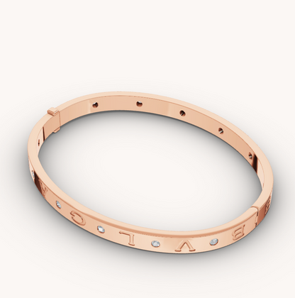 [Violet JW]ZERO 1 PINK GOLD 12 DIAMONDS BRACELET