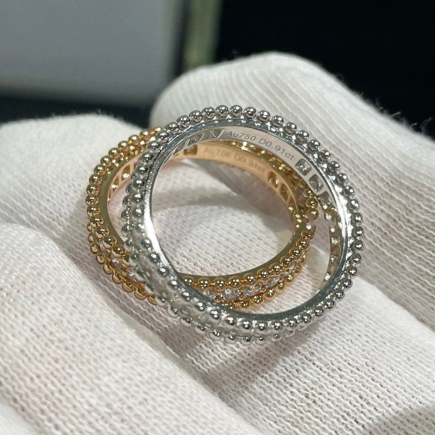 [Violet JW]PERLEE DIAMOND ROSE GOLD RING