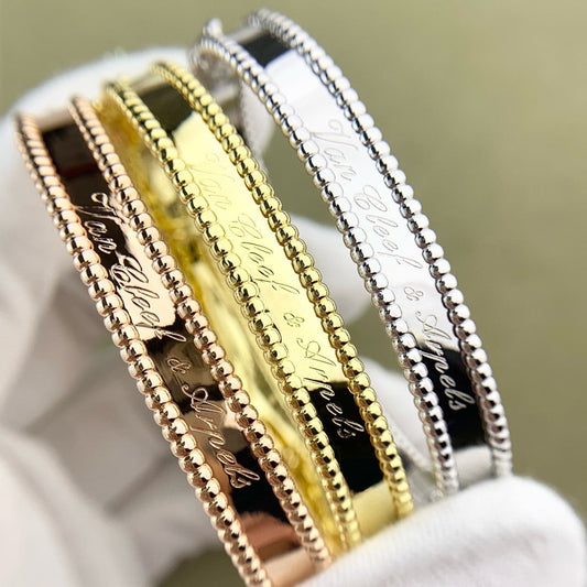 [Violet JW]CLOVER BRACELET ENGRAVING SERIES