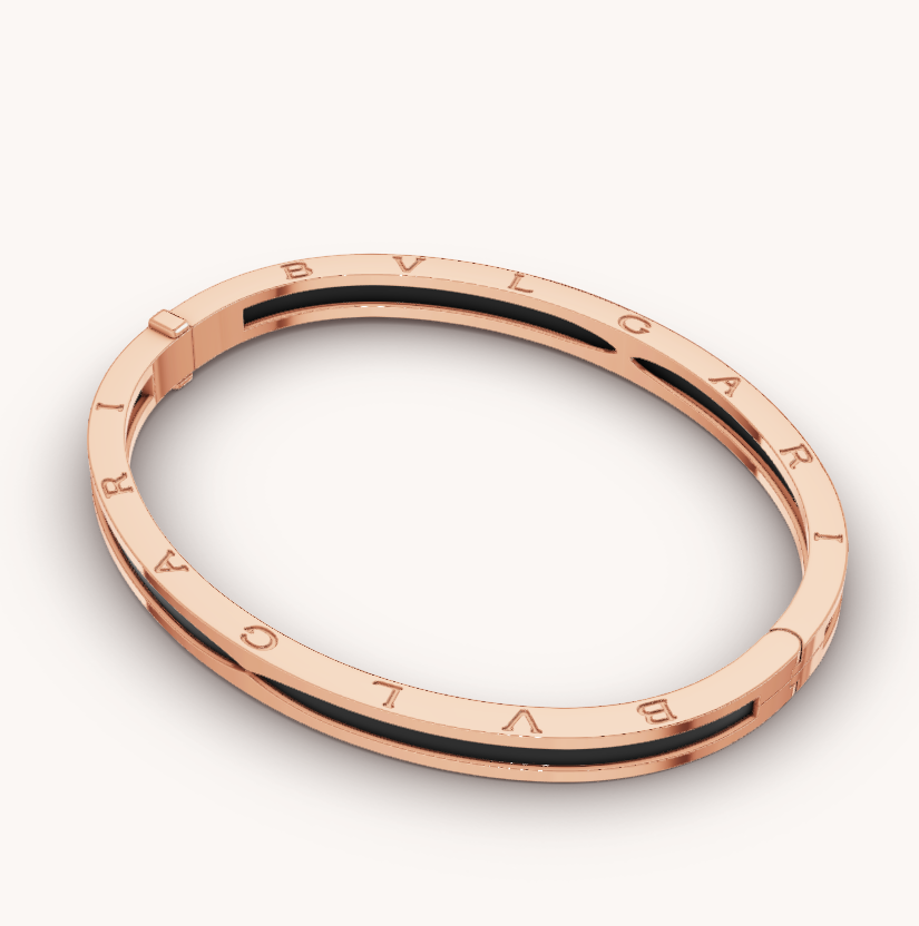 [Violet JW]ZERO 1 PINK GOLD WITH BLACK CERAMIC BRACELET