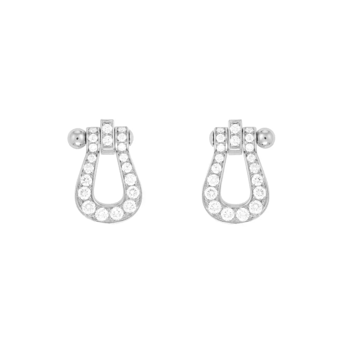 [Violet JW]FORCE 10 FULL DIAMOND STUD EARRINGS MINI MODEL