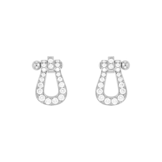 [Violet JW]FORCE 10 FULL DIAMOND STUD EARRINGS MINI MODEL