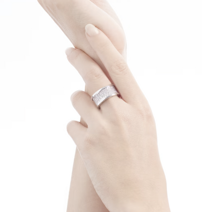 [Violet JW]ZERO 1 WITH PAVED DIAMONDS ON THE SPIRAL RING