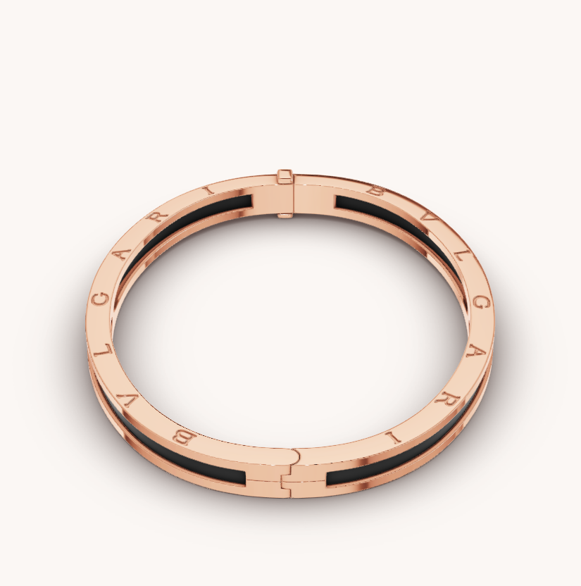 [Violet JW]ZERO 1 PINK GOLD WITH BLACK CERAMIC BRACELET