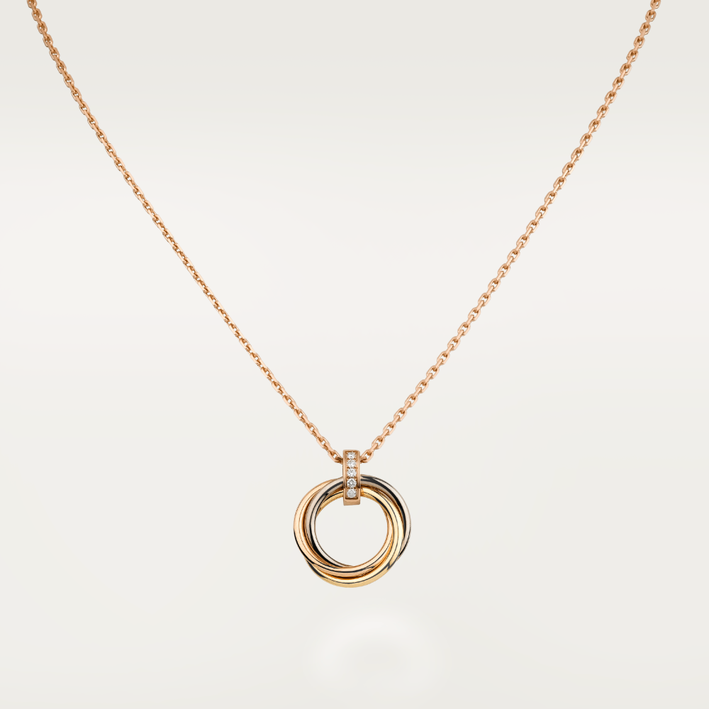 [Violet JW]TRINITY NECKLACE GOLD  DIAMONDS
