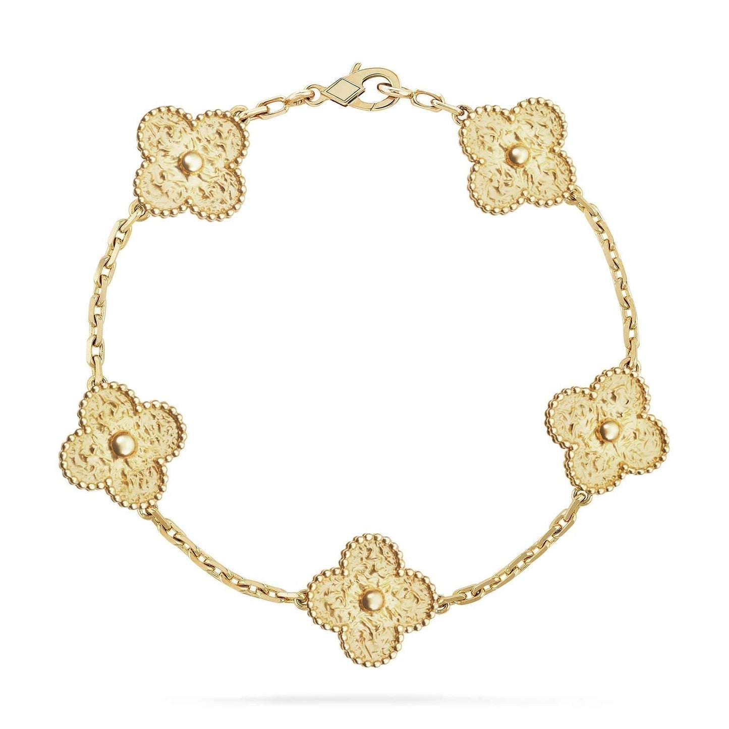 [Violet JW]CLOVER 5 MOTIFS BRONZING BRACELET