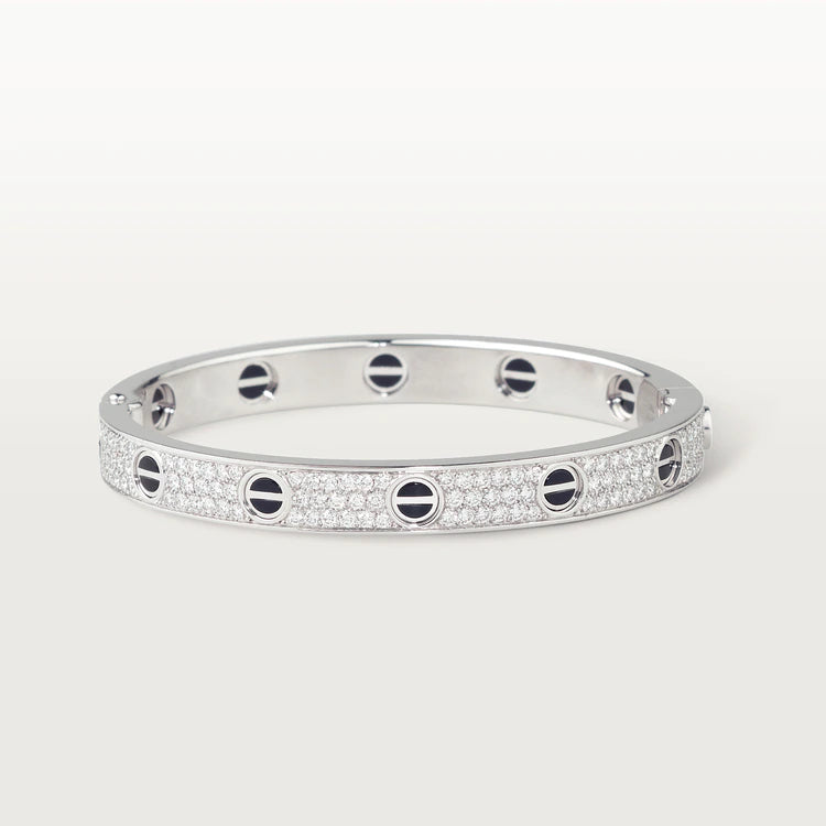 [Violet JW]LOVE BRACELET 6.1MM DIAMOND-PAVED CERAMIC