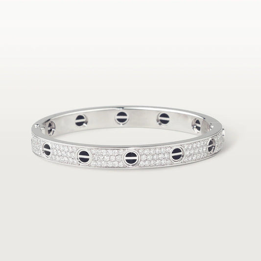 [Violet JW]LOVE BRACELET 6.1MM DIAMOND-PAVED CERAMIC