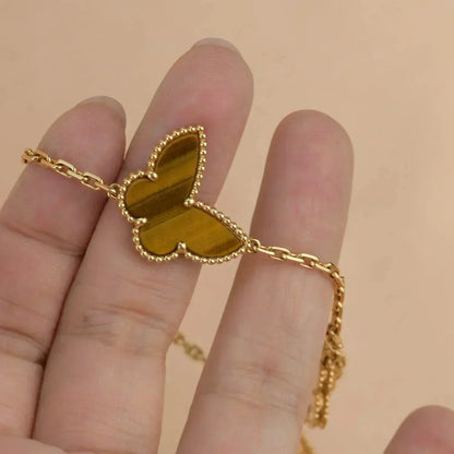 [Violet JW]LUCKY SPRING 5 MOTIF GOLD BRACELET