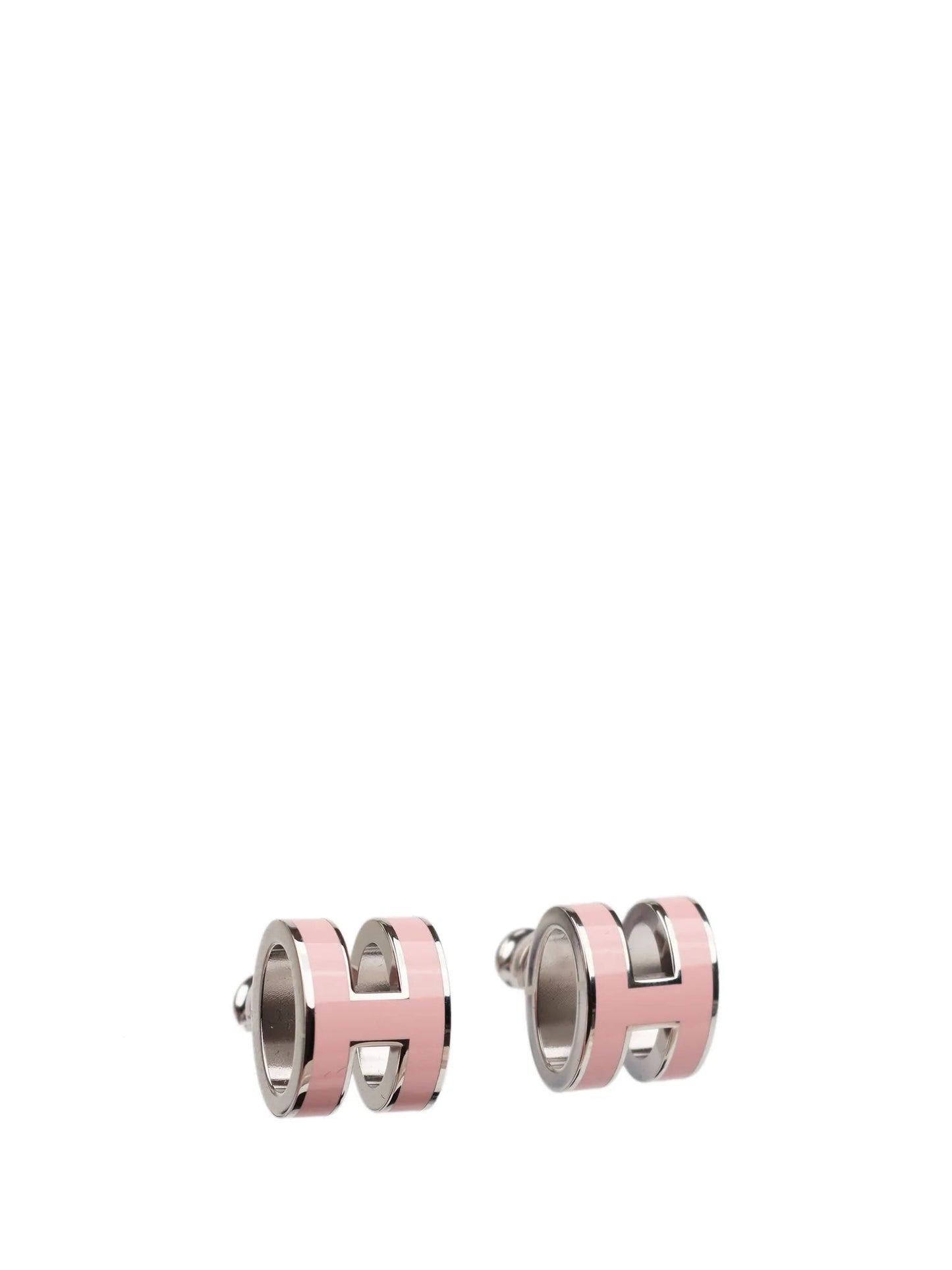[Violet JW]MINI POP H SILVER EARRINGS PINK