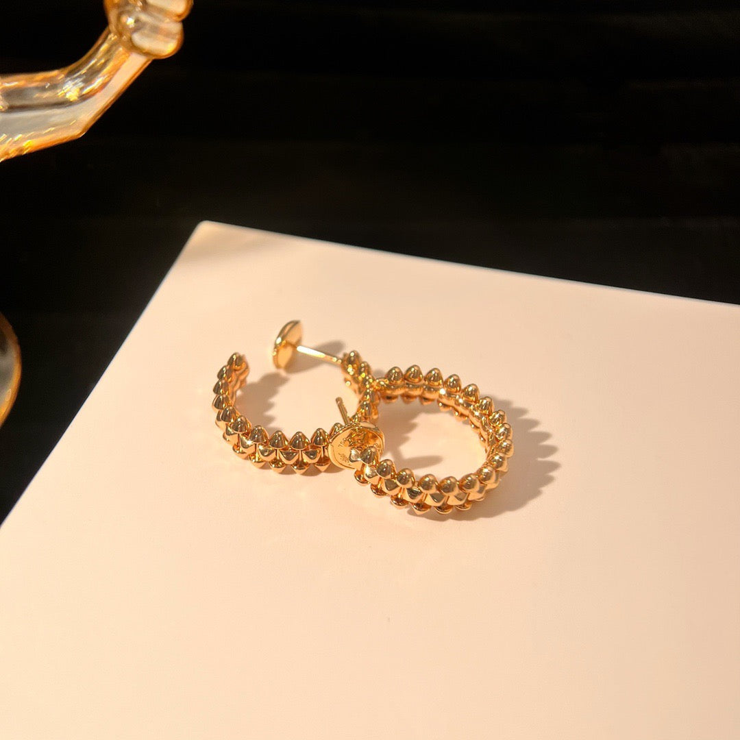 [Violet JW]CLASH SMALL HOOP EARRINGS