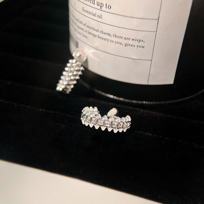 [Violet JW]CLASH SMALL HOOP EARRINGS