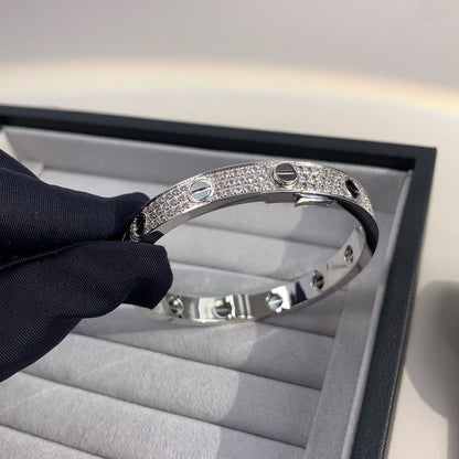[Violet JW]LOVE BRACELET 6.1MM DIAMOND-PAVED CERAMIC