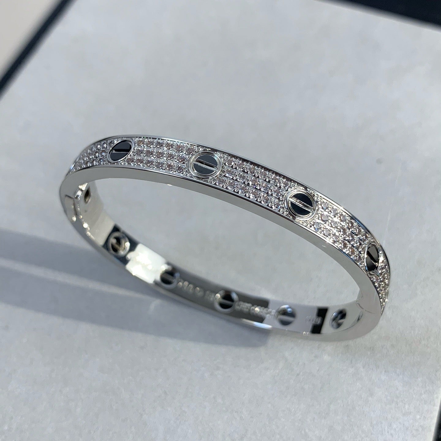 [Violet JW]LOVE BRACELET 6.1MM DIAMOND-PAVED CERAMIC