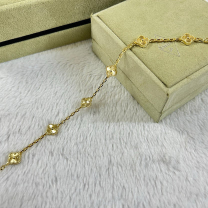 [Violet JW]CLOVER 6 MOTIF DIAMOND BRACELET