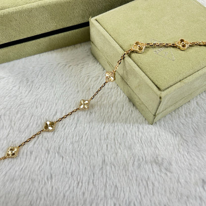 [Violet JW]CLOVER 6 MOTIF DIAMOND BRACELET