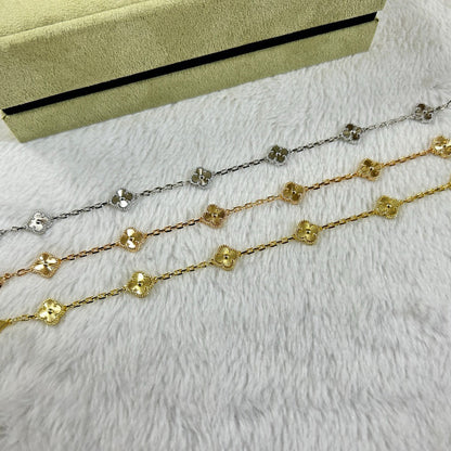 [Violet JW]CLOVER 6 MOTIF DIAMOND BRACELET
