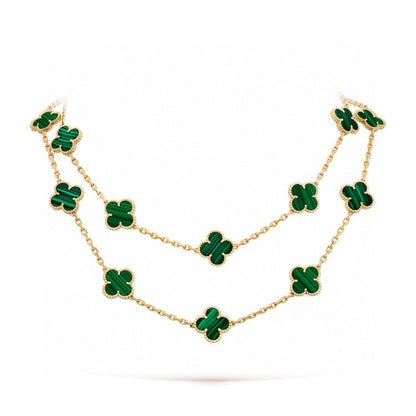 [Violet JW]CLOVER 20 MOTIFS MALACHITE GOLD