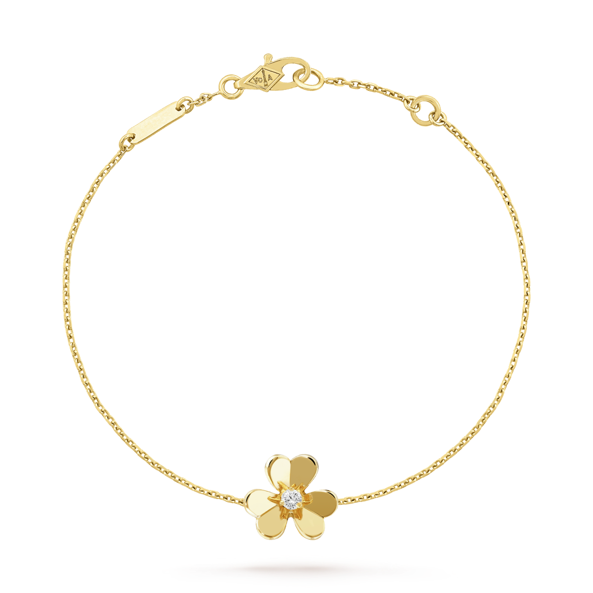 [Violet JW]FRIVOLE GOLD FLOWER PINK MALACHITE BRACELET