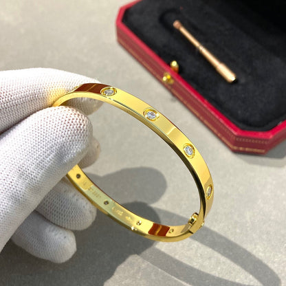 [Violet JW]LOVE BRACELET 6.1MM 10 DIAMONDS