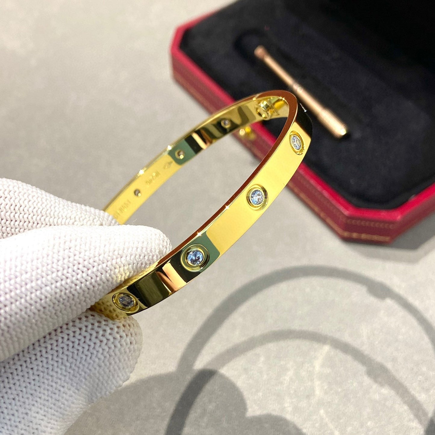 [Violet JW]LOVE BRACELET 6.1MM 10 DIAMONDS