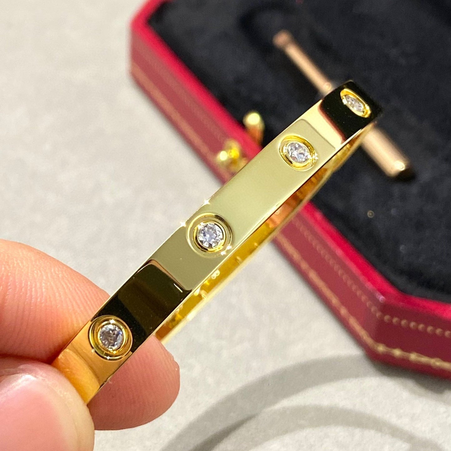 [Violet JW]LOVE BRACELET 6.1MM 10 DIAMONDS