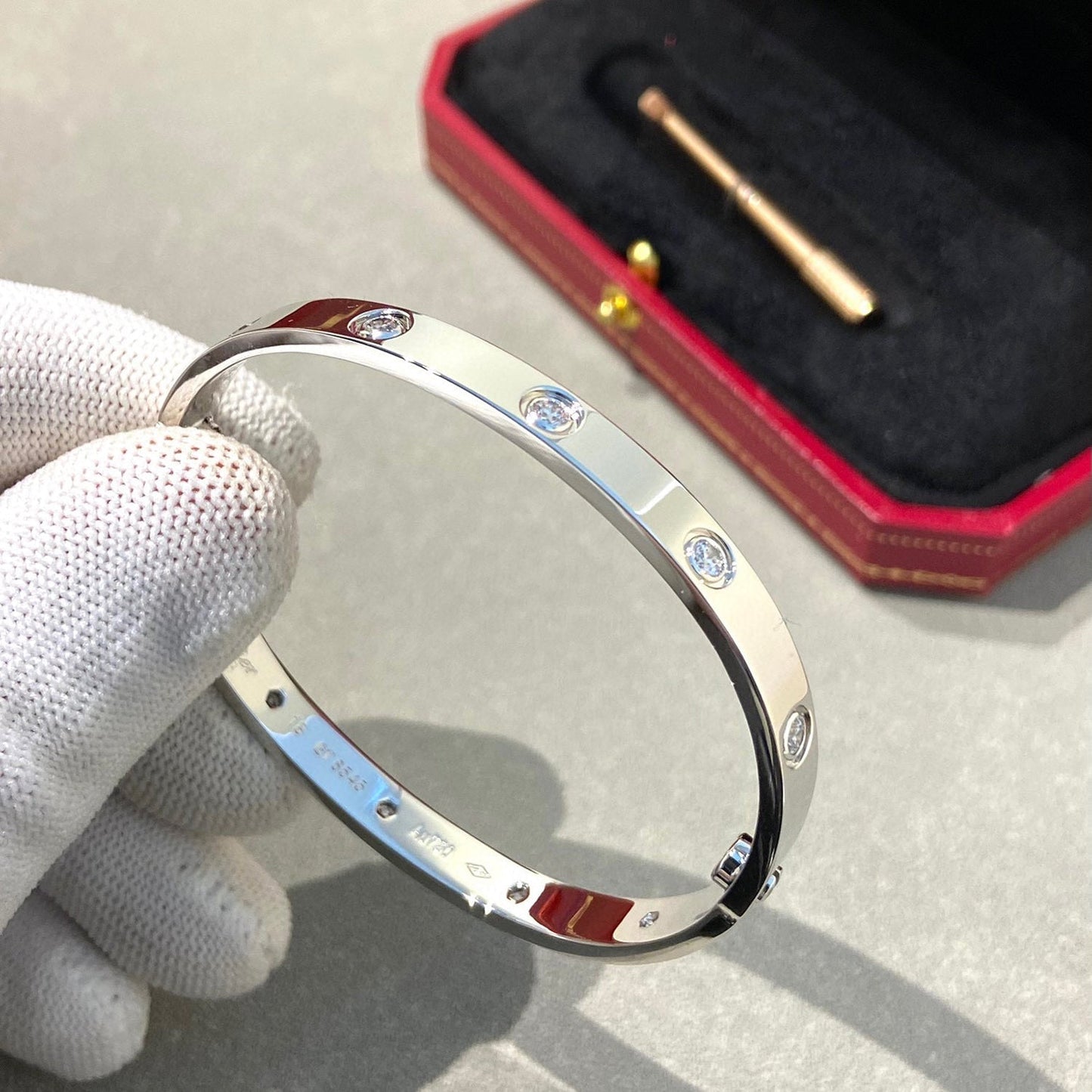 [Violet JW]LOVE BRACELET 6.1MM 10 DIAMONDS