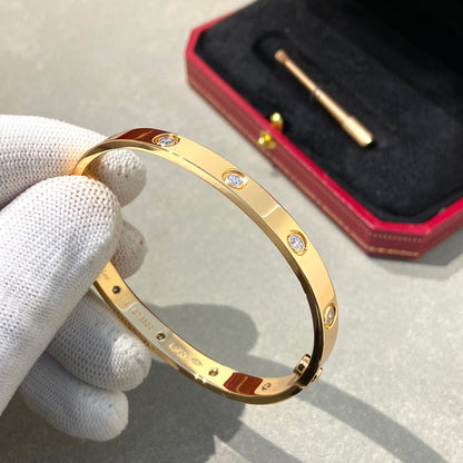 [Violet JW]LOVE BRACELET 6.1MM 10 DIAMONDS