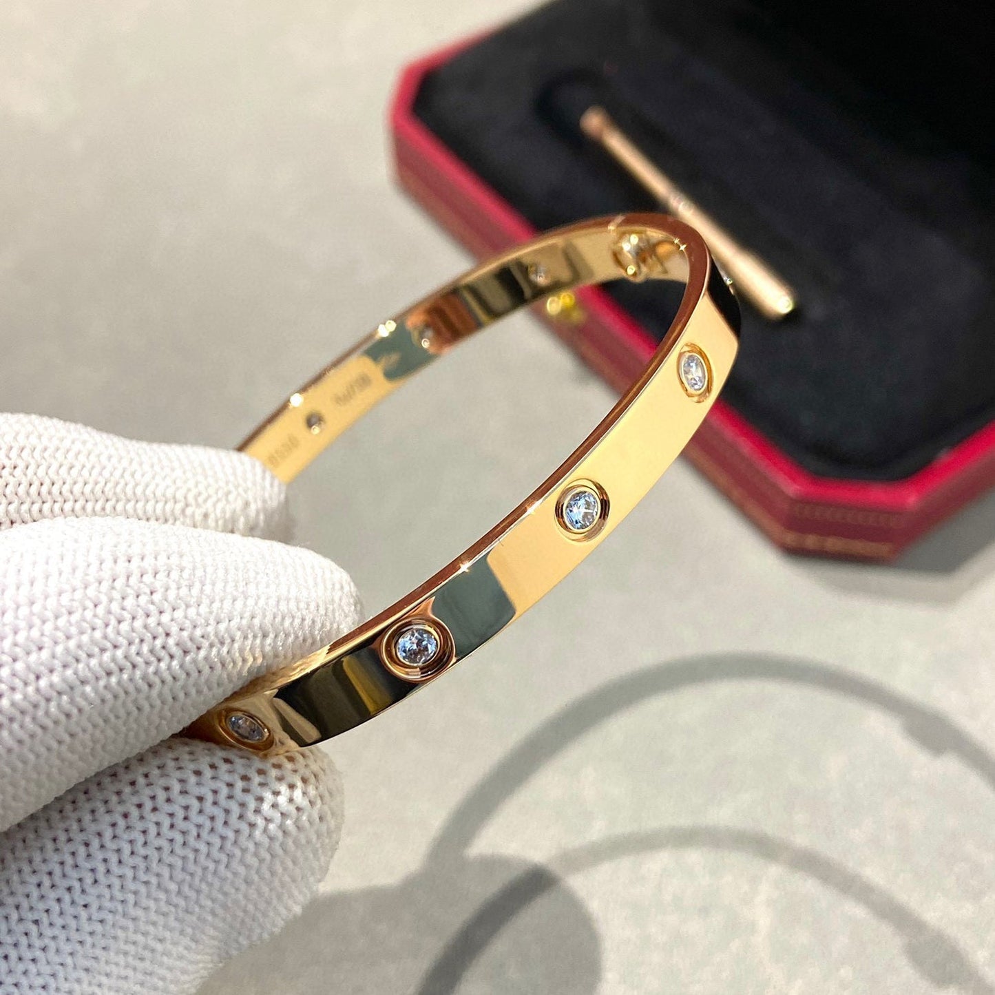 [Violet JW]LOVE BRACELET 6.1MM 10 DIAMONDS