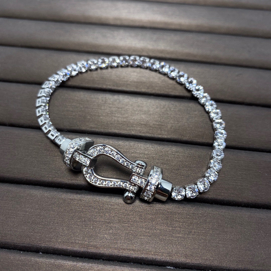 [Violet JW]FORCE  HORSESHOE  DIAMOND TENNIS BRACELET