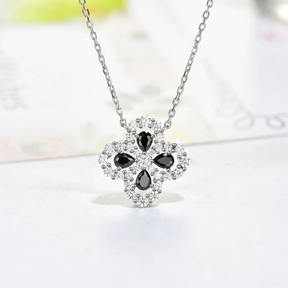 [Violet JW]LOOP NECKLACE FULL MOTIF DIAMOND 16MM MULTIPLE COLORS