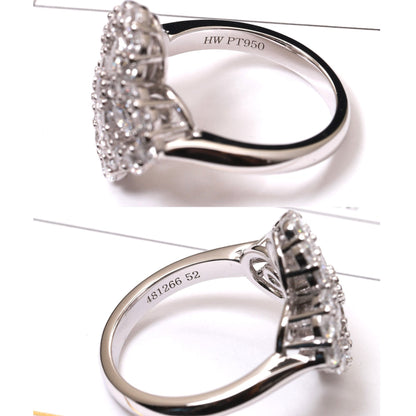 [Violet JW]LOOP RING FULL MOTIF DIAMOND 16MM SILVE