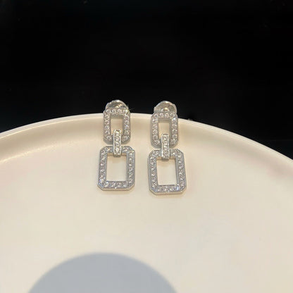 [Violet JW]LINKS MEDIUM EARRINGS DIAMOND